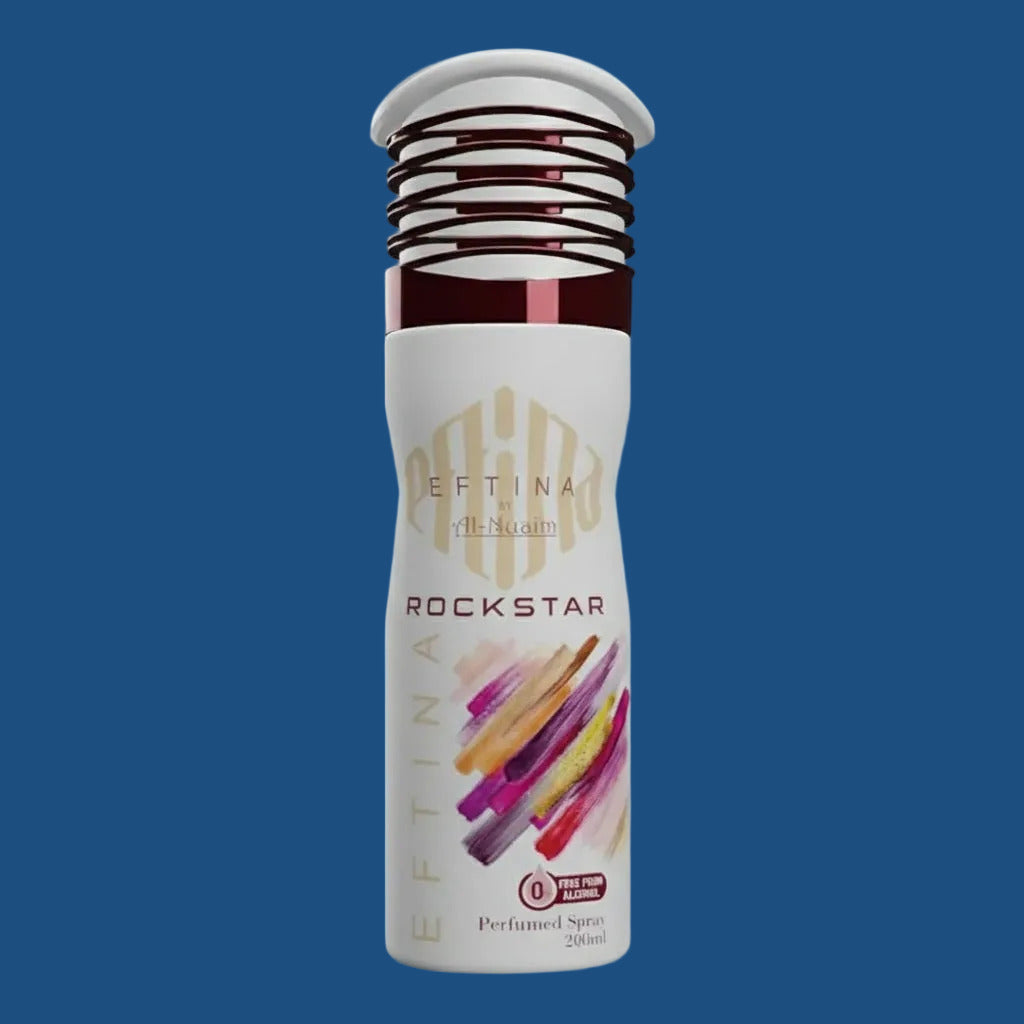Eftina Rockstar Body Spray 200ml by Al-Nuaim - Bold Sensual Fragrance for Men in Sri Lanka | AlMumtaz